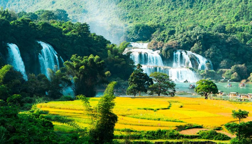 Ban Gioc Waterfall, North Vietnam Motorcycle Tour