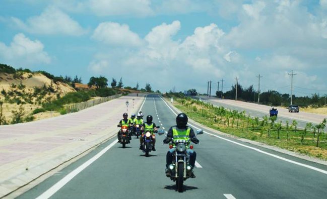 Motorbiking the scenic coastal road