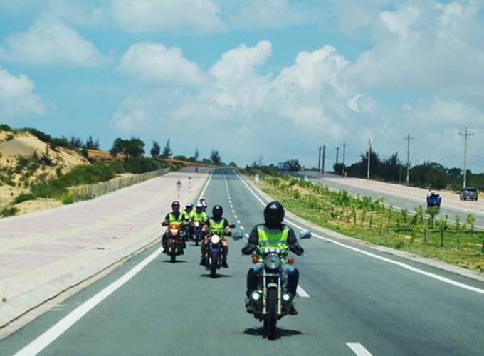 Motorbiking the scenic coastal road